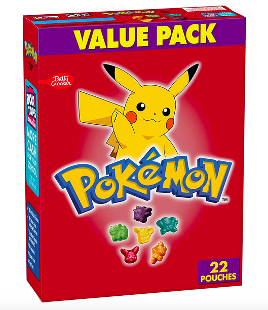 Pokemon Fruit Flavored Snacks, 22 count only $3.73 shipped!