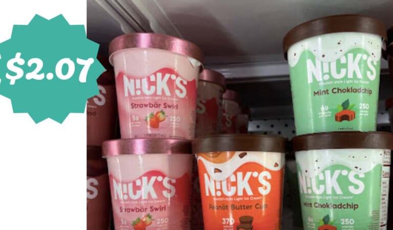 Get Nick’s Ice Cream Pints for $2.07