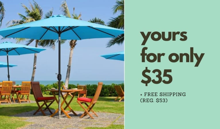 11-Foot Patio Umbrella With Tilt $35 Shipped (reg. $53)