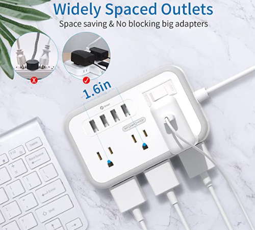 6-Outlet 4-USB Power Strip $12 After Coupon + Code (Reg. $24) – FAB Ratings!