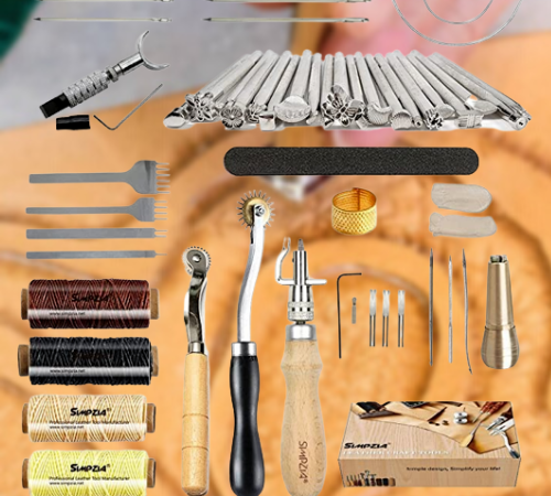 52-Piece Leather Tools Kit with Stitching Groover $25.84 After Code (Reg. $47) + Free Shipping – FAB Ratings!