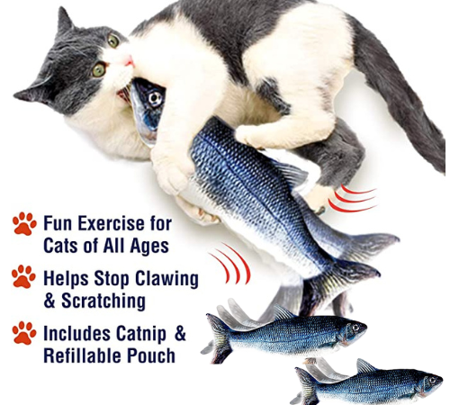 2-Pack Ontel Flippity Fish Interactive Cat Toy w/ Catnip $10 (Reg. $24) – 5 each – As seen on TV