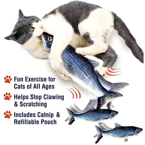 2-Pack Ontel Flippity Fish Interactive Cat Toy w/ Catnip $10 (Reg. $24) – 5 each – As seen on TV