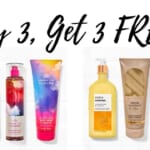 Bath & Body Works B3G3 Free Body Care Sale