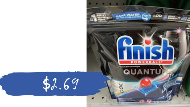 Finish Quantum Detergent 22ct. for $2.69 (reg. $7.19) at Target