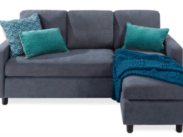 Linen Sectional Sofa Couch with Chaise Lounge only $349.99 shipped (Reg. $750!)