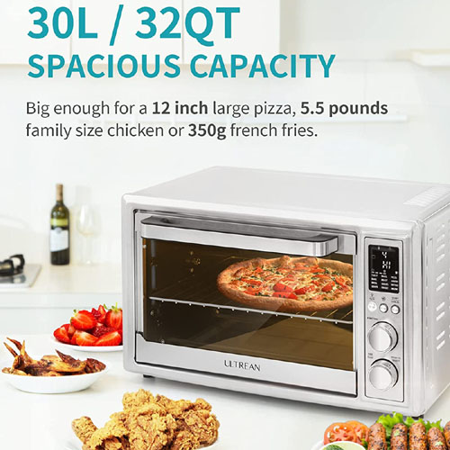 Air Fryer Toaster Oven Combo $99.99 After Coupon (Reg. $200) + Free Shipping – with Rotisserie, Toaster, Dehydrator, Bake, 7 Accessories & 50 Recipes