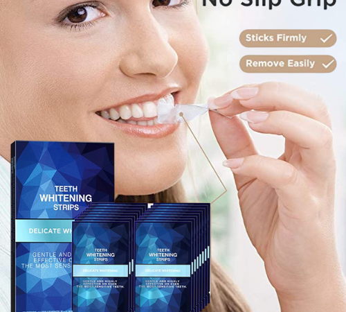 TWO Boxes 28-Count Teeth Whitening Strips for Sensitive Teeth as low as $11.24 EACH After Coupon (Reg. $23) + Free Shipping – 40¢/Strip + Buy 2, Save 10%