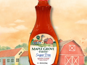 FOUR Bottles of Maple Grove Farms Sugar Free Syrup, 24 Oz as low as $2.57 EACH Bottle Shipped Free (Reg. $5.79) + Buy 4, Save 5%