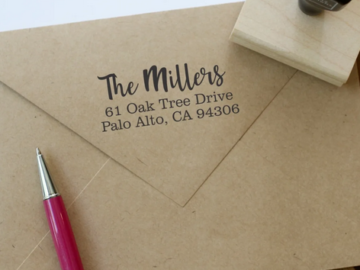 Personalized Address Stamps for $19.99 shipped!