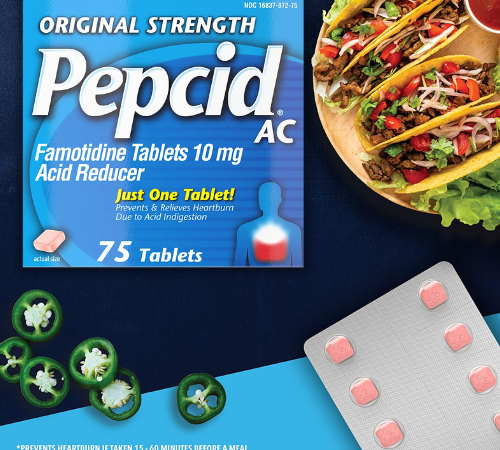 75-Count Pepcid Original Strength Acid Reducer Tablets as low as $12.28 After Coupon (Reg. $23.25) + Free Shipping – 16¢/Tablet