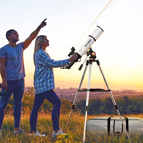 80mm Aperture 500mm AZ Mount Professional Refractor Telescope $50 After Code + Coupon (Reg. $200) + Free Shipping – with Phone Adapter, Portable Space Telescope and Carrying Bag