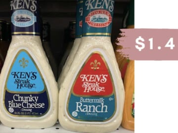 Ken’s Steak House Dressing Coupon | Makes it $1.44