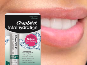 FOUR ChapStick Total Hydration Natural Age Defying Lip Balm as low as $1.80 After Coupon (Reg. $13.50) + Free Shipping + Buy 4, Save 5%