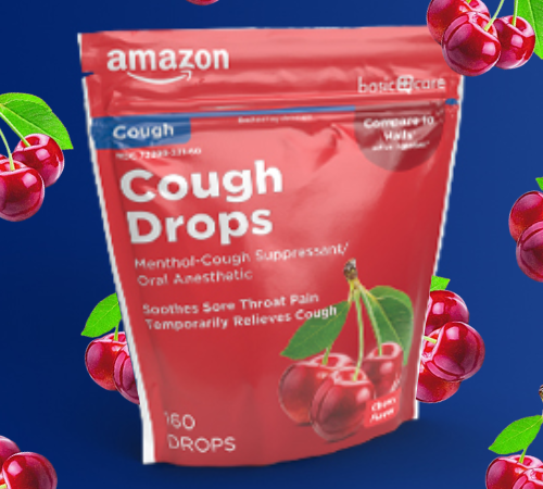 160-Count Amazon Basic Care Cherry Cough Drops as low as $3.21 Shipped Free (Reg. $5.82) – 2¢/Drop