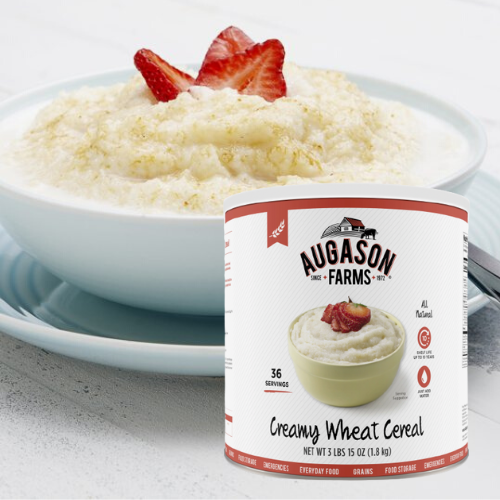 Augason Farms Creamy Wheat Cereal, #10 Can $8.49 (Reg. $24.83)