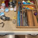 52 Weeks of Organizing: The silverware drawer & stair walls and carpet