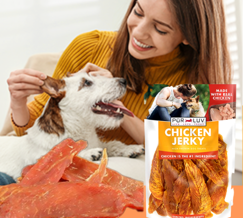 Pur Luv 16-Oz  Chicken Jerky Rawhide-Free Dog Treats as low as $6.59 After Coupon (Reg. $13) + Free Shipping – 4.9K+ FAB Ratings!