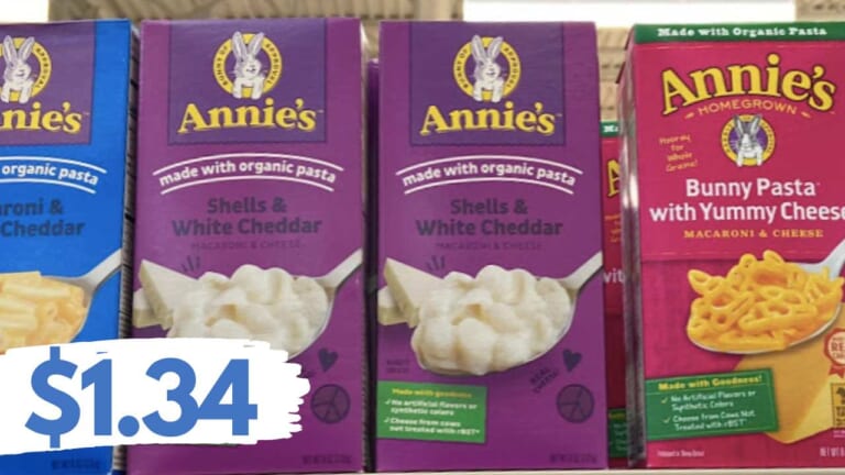 Get Annie’s Homegrown Mac & Cheese for $1.34