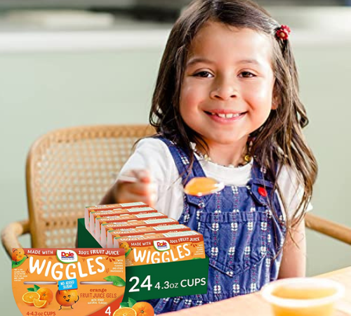 24-Count Dole Wiggles Orange Fruit Juice Gels as low as $13.25 After Coupon (Reg. $18) + Free Shipping – 55¢/ 4.3 oz Cup