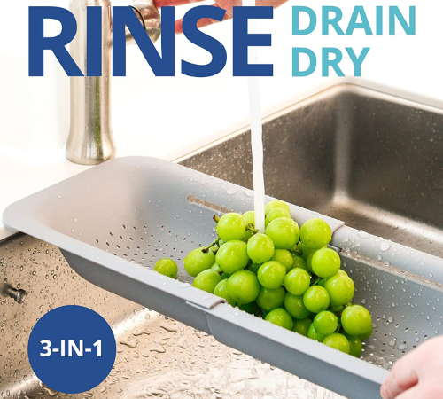 Today Only! Over the Sink Colander Strainer Basket $14.39 (Reg. $19.99) – Many Colors Available!