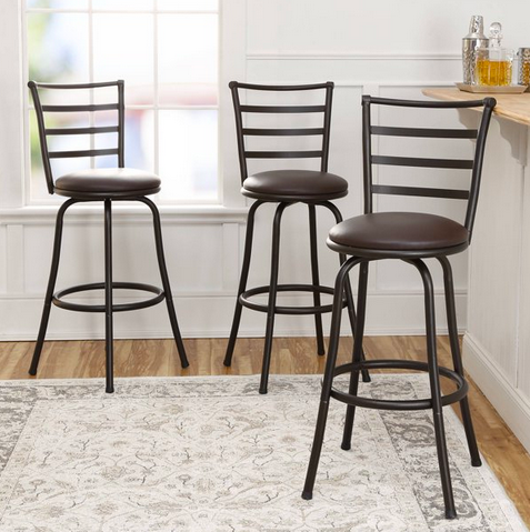 Mainstays Adjustable 24" or 29" Swivel Barstool,