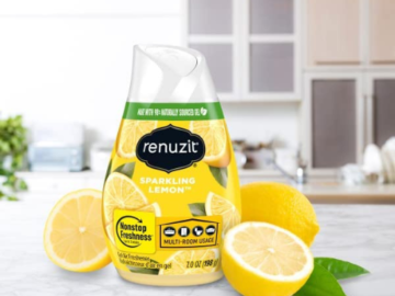 12-Count Renuzit Adjustable Solid Gel Air Freshener Cone, Sparkling Lemon as low as $10.84 After Coupon (Reg. $15.49) + Free Shipping – 90¢/7 oz Cone