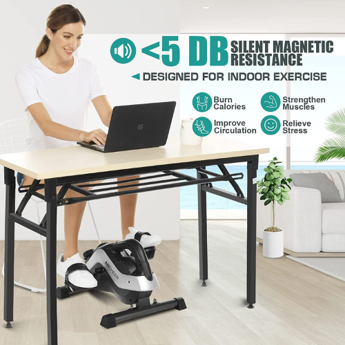 Burn calories while working at a desk with Under Desk Bike Pedal Exerciser for just $69.99 After Code (Reg. $233.33) + Free Shipping