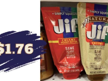 Jif Squeeze Peanut Butter for $1.76 with Stacking Mobile Deals