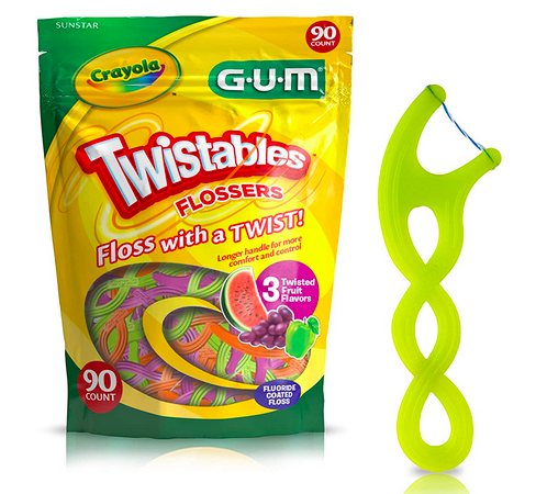 GUM Crayola Twistables Flossers, 90 count only $2.24 shipped!