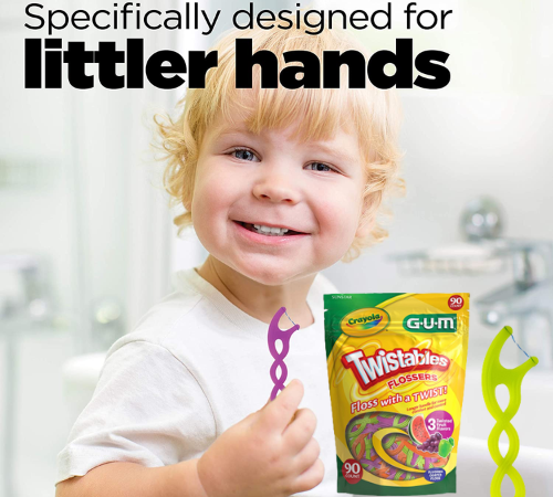 90-Count Gum Crayola Twistables Fruit Flavor Flossers as low as $2.09 After Coupon (Reg. $3.89) + Free Shipping – 2¢/Flosser