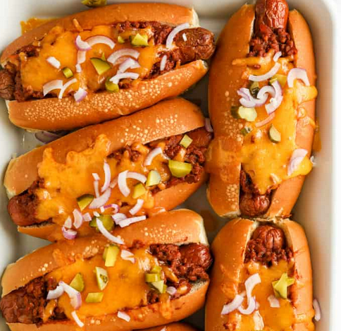 chili cheese dogs