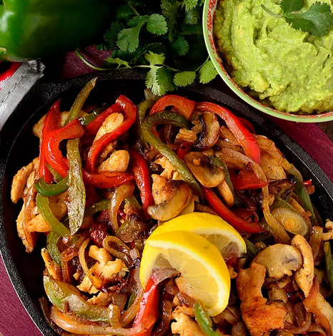 chicken fajitas