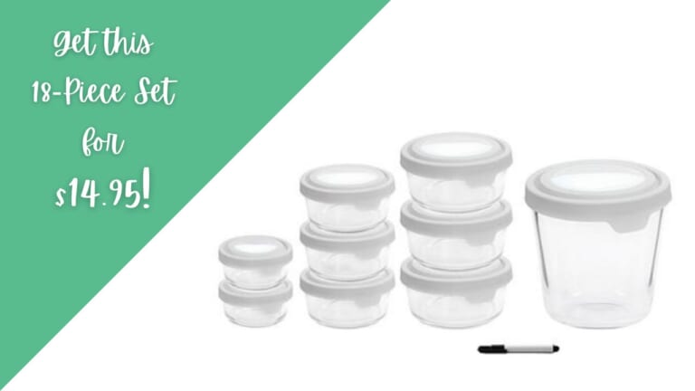 HSN | 18-Piece Glass Food Storage Set As Low As $14.95