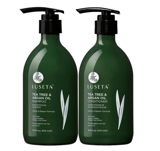 Luseta Tea Tree & Argan Oil Shampoo & Conditioner Set