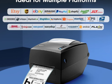 Print quick and easy, high-quality shipping labels with Thermal Label Printer $84.99 After Code + Coupon (Reg. $99.99) – Compatible with Win, Mac & Linux!