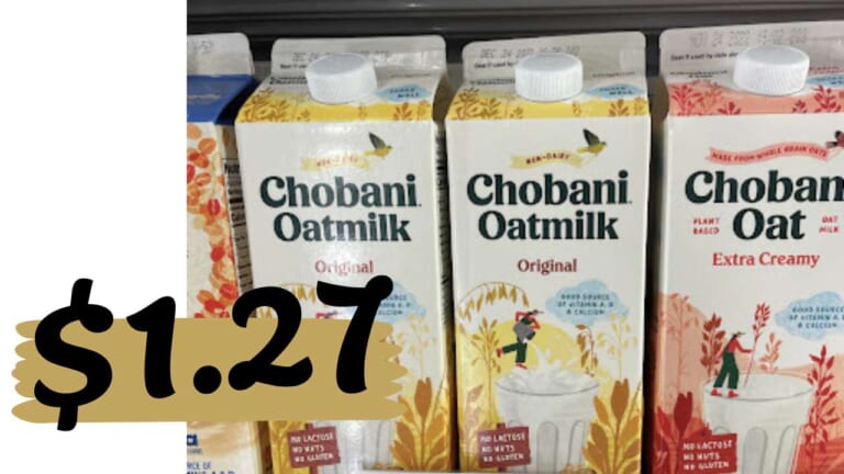 Get Chobani Oat Milk for Just $1.27 (reg. $5.55) at Publix