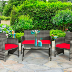 Costway 4-Piece Patio Rattan Conversation Set only $199.99 shipped (Reg. $450!)