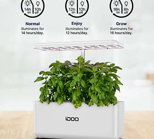 iDOO Hydroponics Growing System, Indoor Garden Starter Kit with LED Grow Light $40 Shipped Free (Reg. $80) – 4.8K+ FAB Ratings!