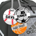 Custom Sports Bag Tag only $12.99 shipped!