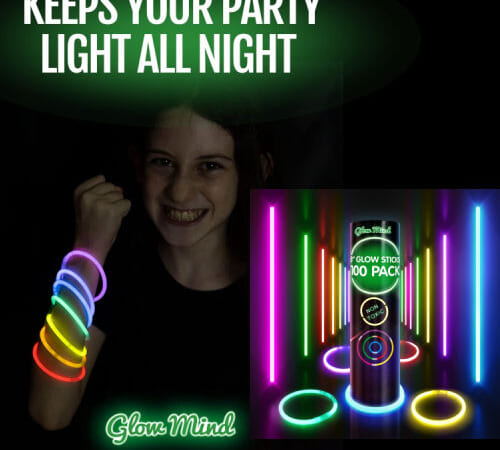 100 Count 8-Inch Ultra Bright Glow Sticks with Connectors $6.99 (Reg. $20) – $0.07 each, 17K+ FAB Ratings! Great For Bracelets and Necklaces