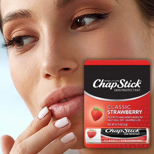 FOUR Tubes of ChapStick Classic Strawberry Lip Balm as low as $0.71 EACH Tube After Coupon (Reg. $5) + Free Shipping + Buy 4, Save 5%