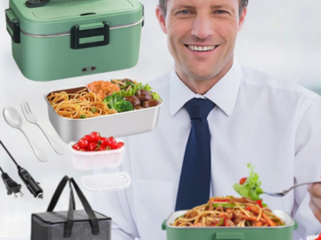 Electric 75W 1.8L Heated Lunch Box Set $21.99 After Coupon + Code (Reg. $40) + Free Shipping