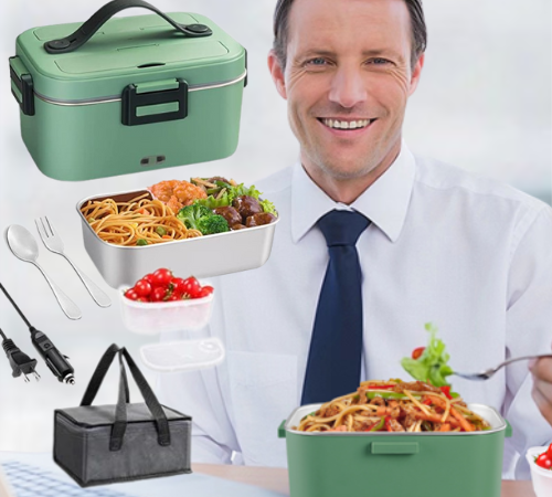 Electric 75W 1.8L Heated Lunch Box Set $21.99 After Coupon + Code (Reg. $40) + Free Shipping