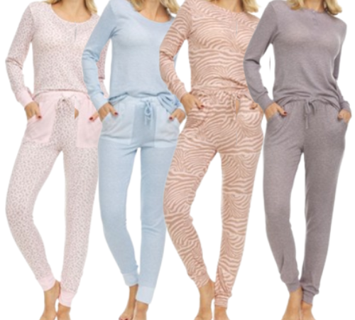 4-Pack Women’s Assorted Ultra-Soft Long Sleeve Pajama Sets $33 (Reg. $90) – $8.25/Set – S to XL