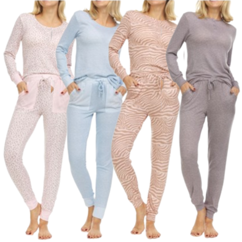 4-Pack Women’s Assorted Ultra-Soft Long Sleeve Pajama Sets $33 (Reg. $90) – $8.25/Set – S to XL