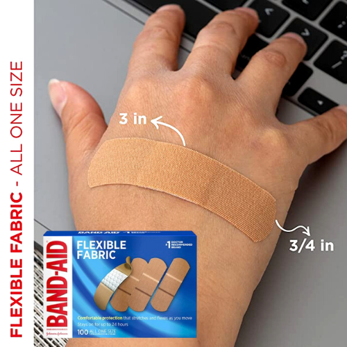 FOUR 100-Count Band-Aid Brand Sterile Flexible Fabric Adhesive Bandages as low as $4.57 EACH Box After Coupon (Reg. $7.62) + Free Shipping – 5¢/Bandage + Buy 4, Save 5%