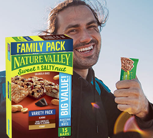 FOUR 15-Count Box Nature Valley Sweet & Salty Nut Granola Bars Variety Pack as low as $4.74 EACH Box After Coupon (Reg. $7.12) – $0.32/Bar – Almond/Dark Chocolate/Peanut + Free Shipping + Buy 4, save 5%