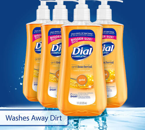 4-Count Dial Complete Antibacterial Liquid Hand Soap (Gold) as low as $5.39 After Coupon (Reg. $12.05) – $1.35/11-Oz Container + Free Shipping