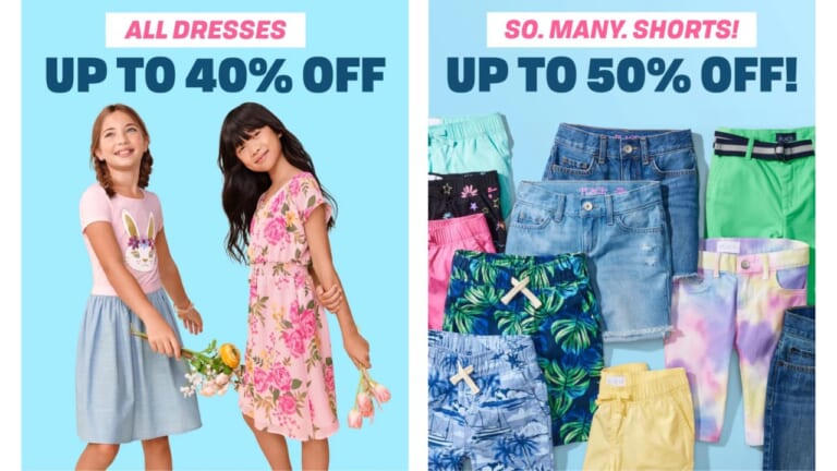 Children’s Place | 40% Off Dresses, 50% Off Shorts + Extra 20% Off!